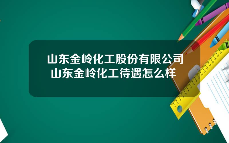 山东金岭化工股份有限公司 山东金岭化工待遇怎么样